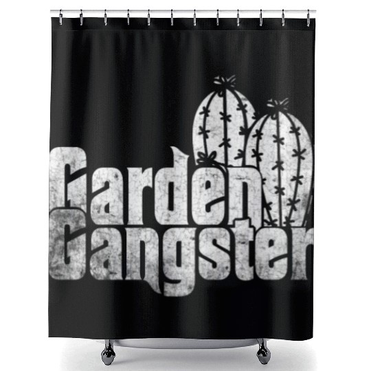 Garden Gangster Flower Enthusiast Shower Curtains