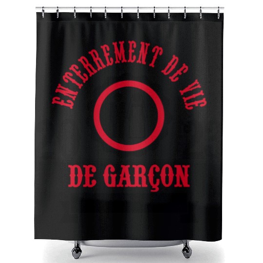 Bachelor Party 2023 - groom Game Over Wedding Shower Curtains