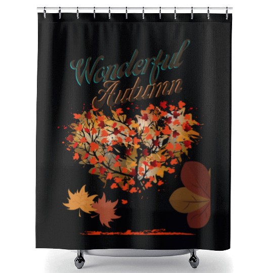A wonderful autumn design. Shower Curtains