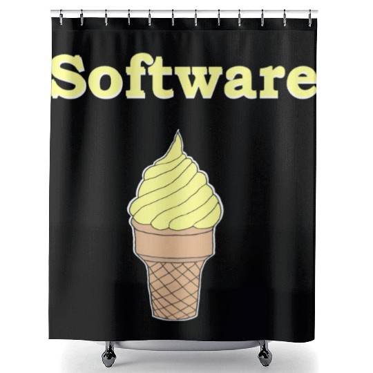 Software Vanilla Ice Cream Shower Curtains
