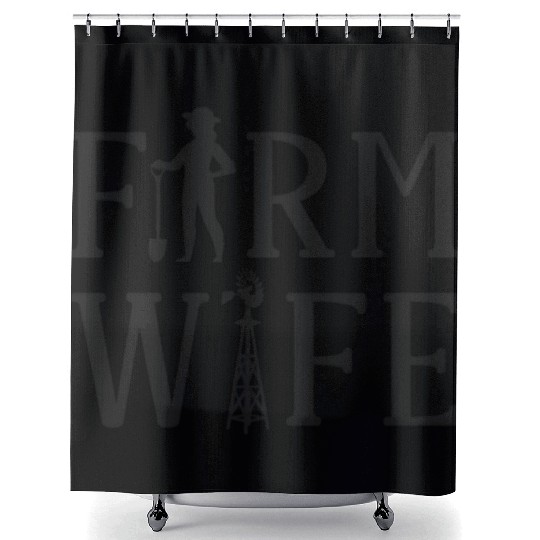 Farming Farmer Wife Farm Wife Shower Curtains