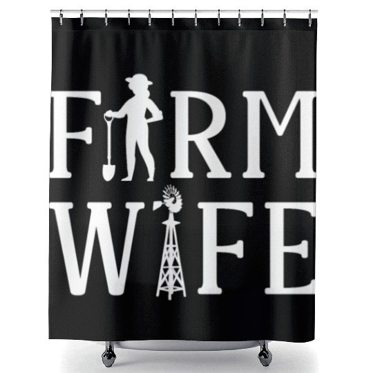 Farming Farmer Wife Farm Wife Shower Curtains