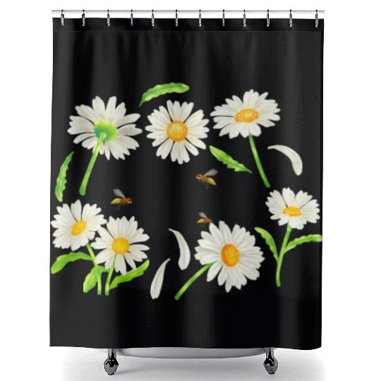 Marguerites Daisy Summer Daisies Flower Garden Shower Curtains