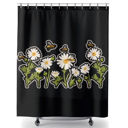 Marguerites Daisy Summer Daisies Flower Garden Shower Curtains