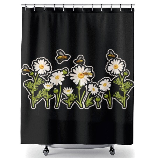 Marguerites Daisy Summer Daisies Flower Garden Shower Curtains