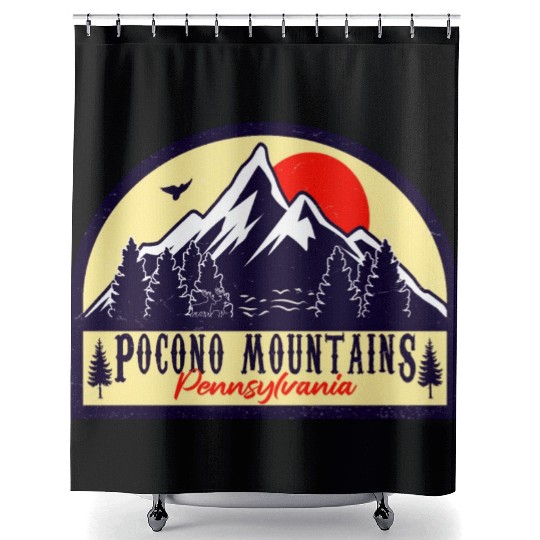 Pocono Mountains Pennsylvania Shower Curtains