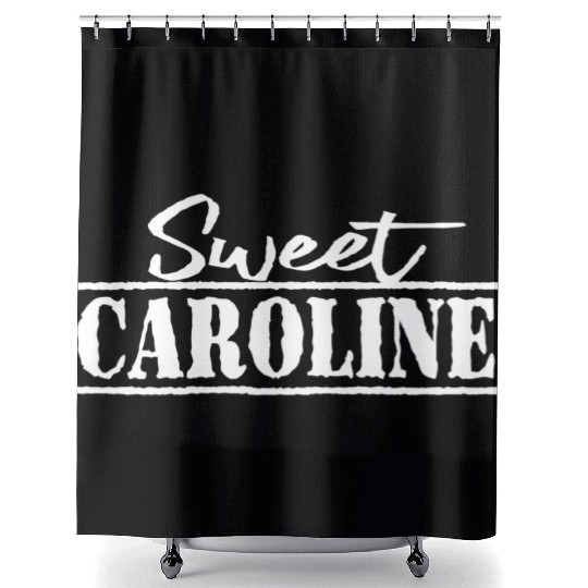 Sweet Caroline White 3 Shower Curtains