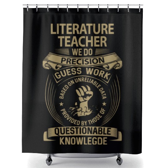 Literature Teacher Shower Curtains - We Do Precision Gift