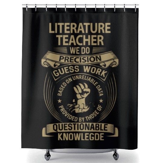Literature Teacher Shower Curtains - We Do Precision Gift