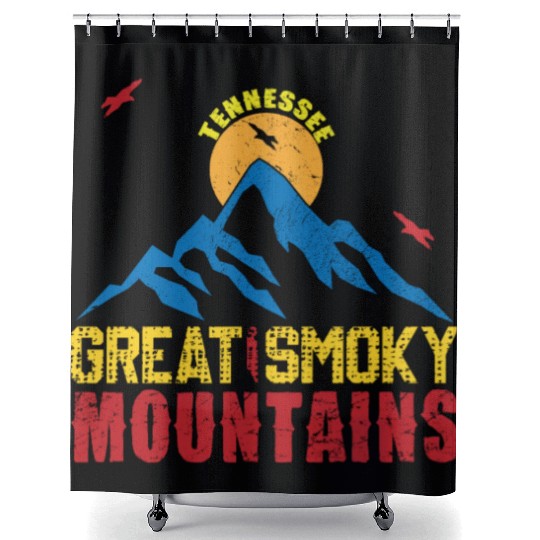 Great Smoky Mountains Tennessee Mountain Hiking Shower Curtains