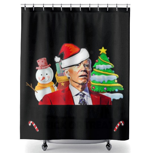 Joe Biden Merry Thanksgiving Trick Or Treat Shower Curtains