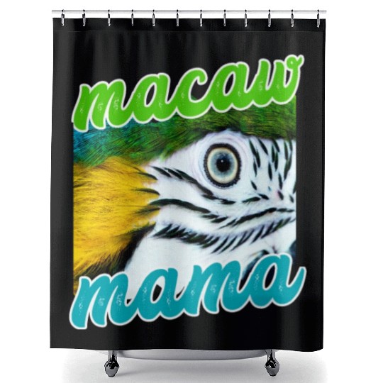 Blue And Yellow Macaw - Parrot Shower Curtains