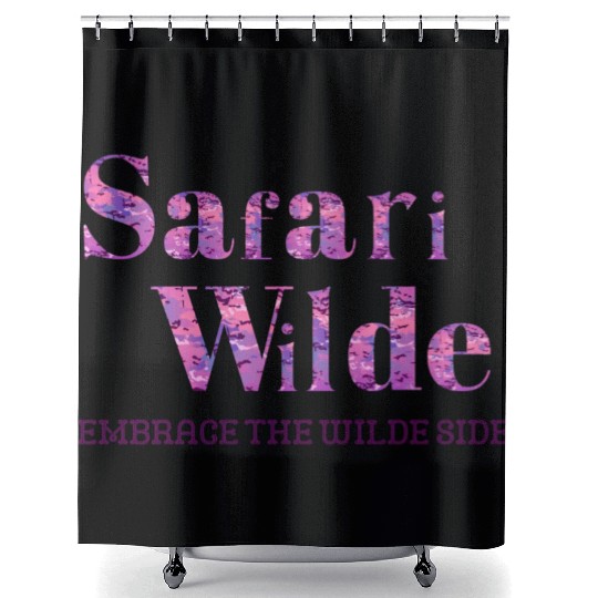 Safari Wilde Camo Dirt Pink Shower Curtains