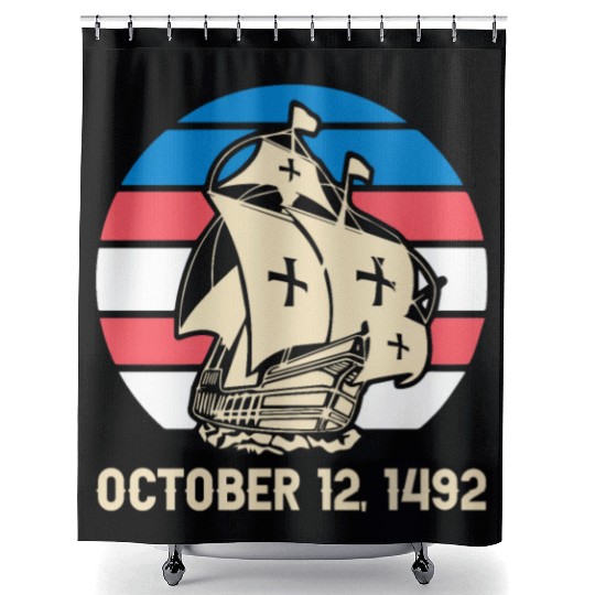Columbus Day 1492 Shower Curtains