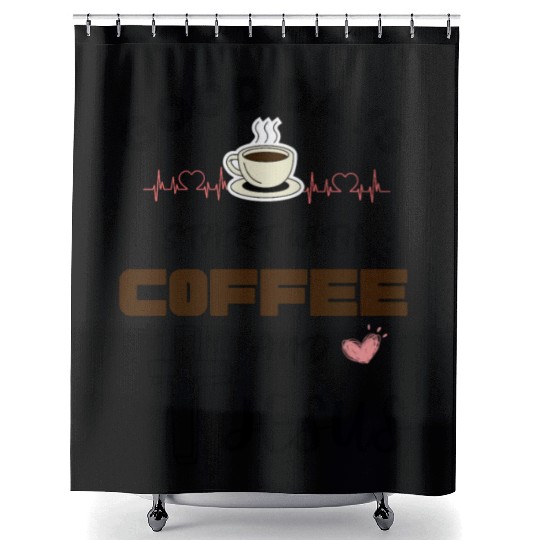 Good days start with coffee and jesus Shower Curtains