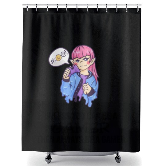 Always Be Yourself Gamer Shower Curtains