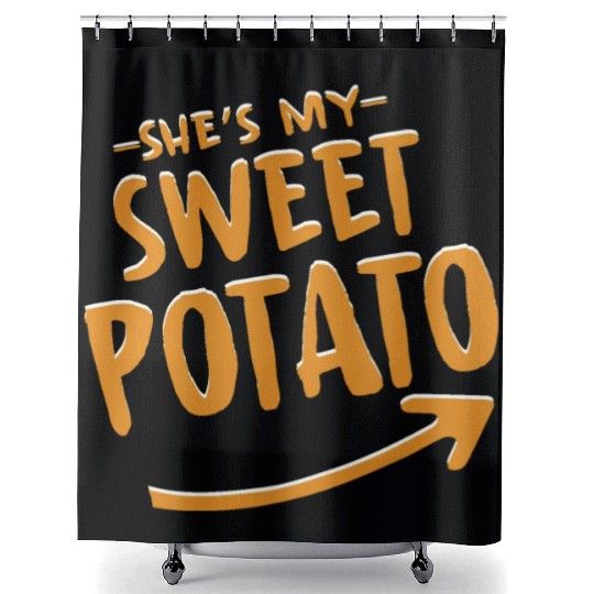 She Is My Sweet Potato Shower Curtains