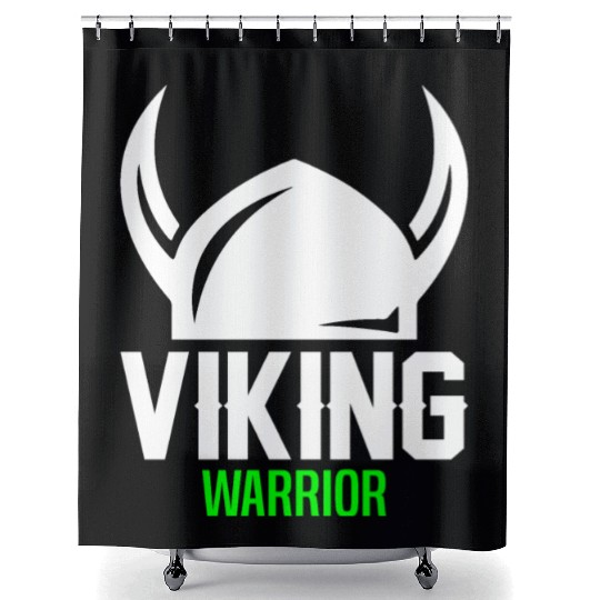 Viking Warrior Shower Curtains