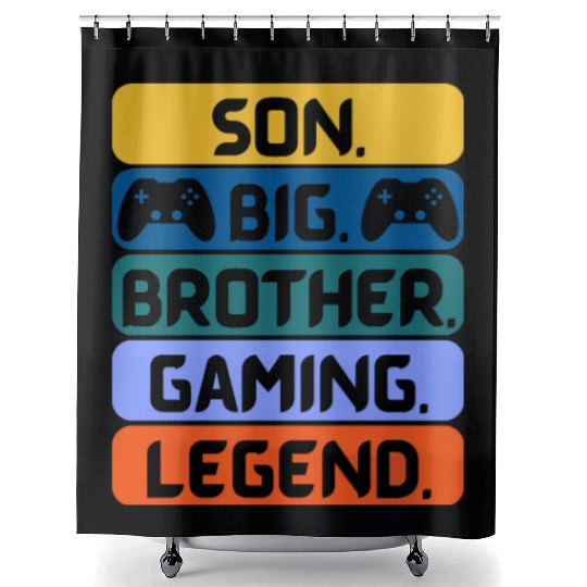 SON BROTHER GAMING LEGEND for gamer controller Shower Curtains