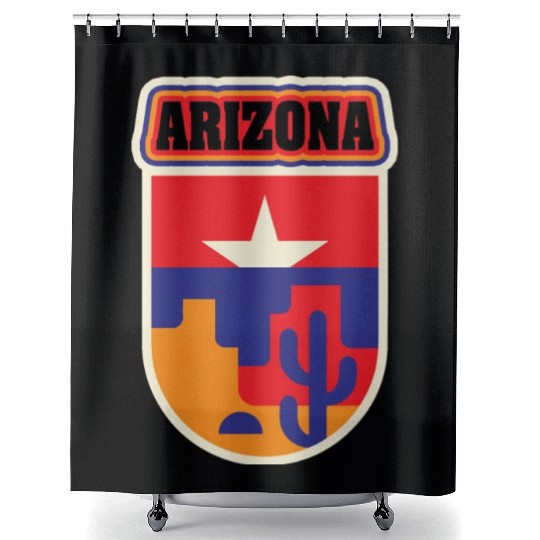 US States Arizonna Shower Curtains