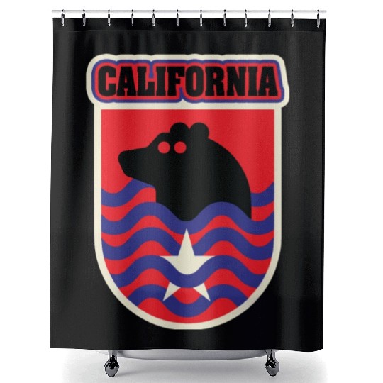 US States CALIFORNIA Shower Curtains