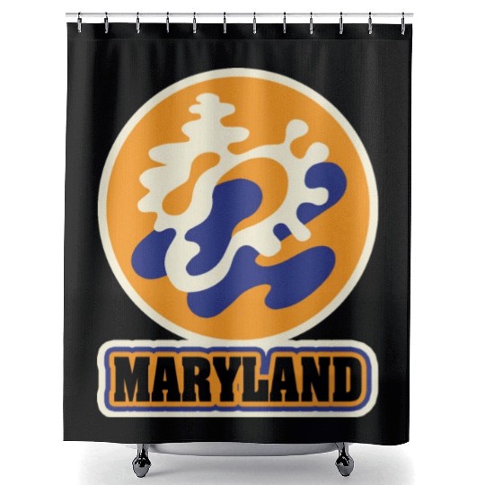US States MARYLAND Shower Curtains