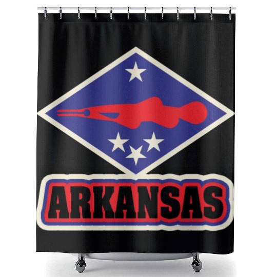 US States ARKANSAS Shower Curtains