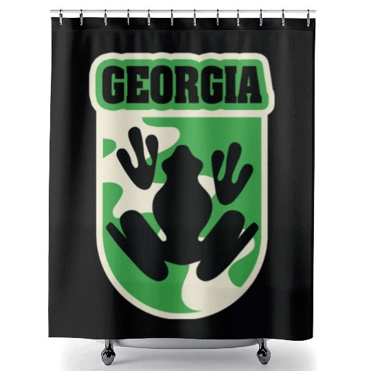 US States GEORGIA Shower Curtains