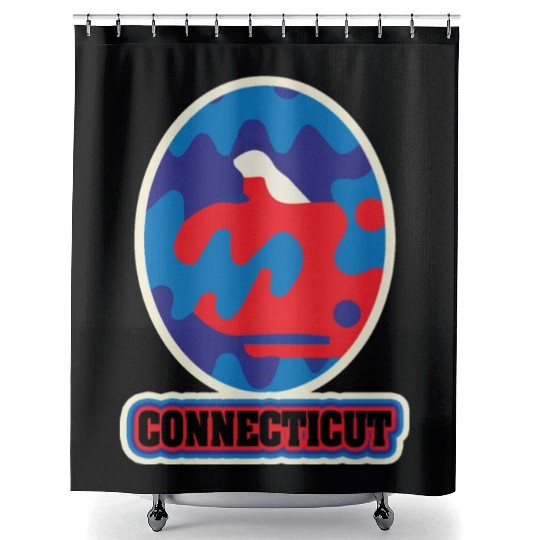 US States CONNECTICUT Shower Curtains
