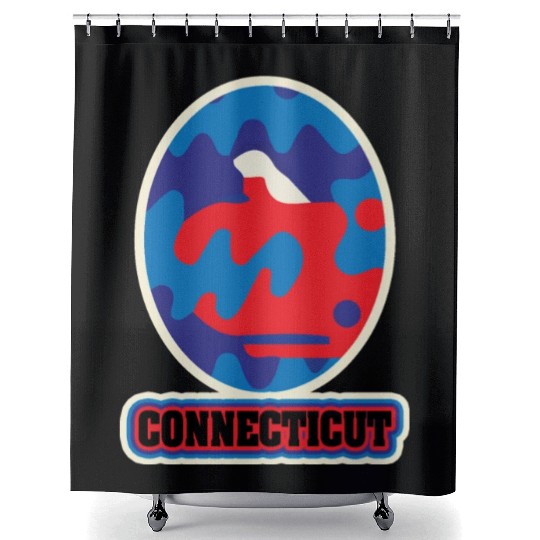US States CONNECTICUT Shower Curtains