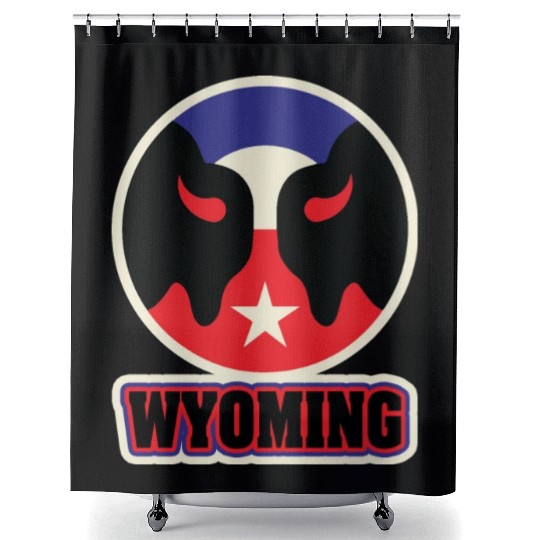 US States WYOMING Shower Curtains