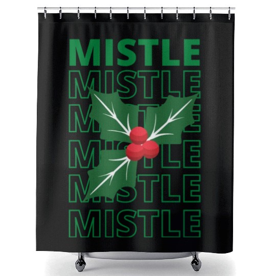 New Mistletoe Classic Shower Curtains