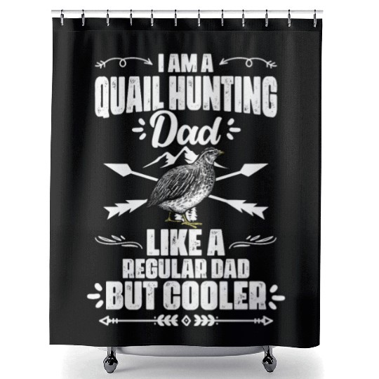 Funny Quail Hunting Season For A Bobwhite Quail Shower Curtains