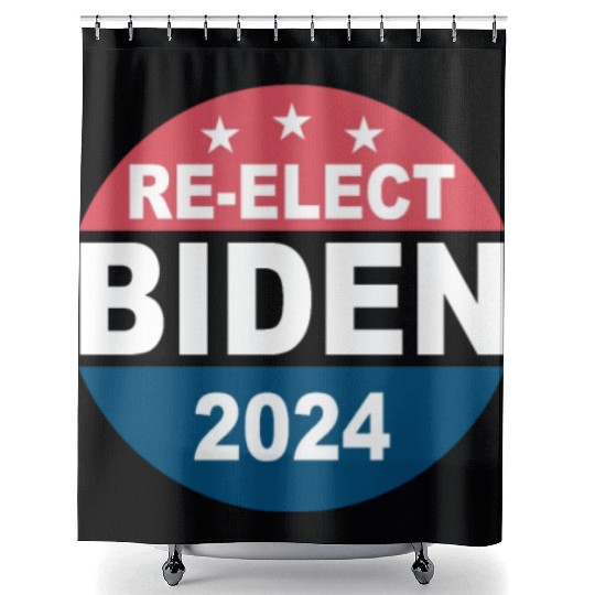 Re-Elect Joe Biden 2024 Democrats Shower Curtains