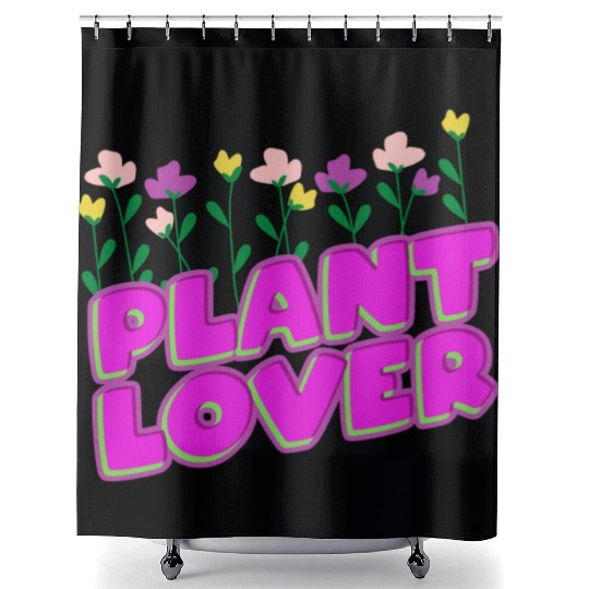 Nature Plant Lover Purple with Flower Garden Shower Curtains