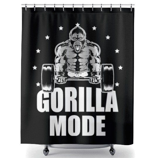 Gorilla Mode Monkey Whisperer Animal Zookeeper Shower Curtains