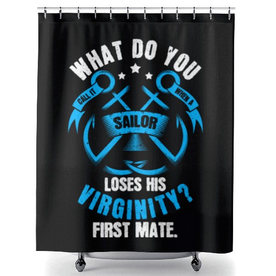 Sailing Sailor Hilarious Shower Curtains
