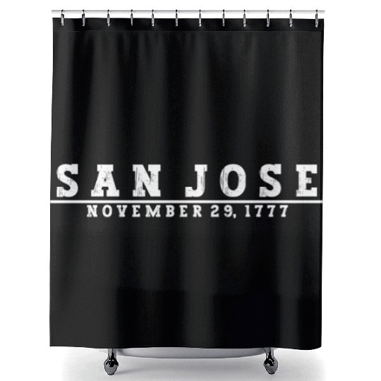 San Jose date T Shower Curtains