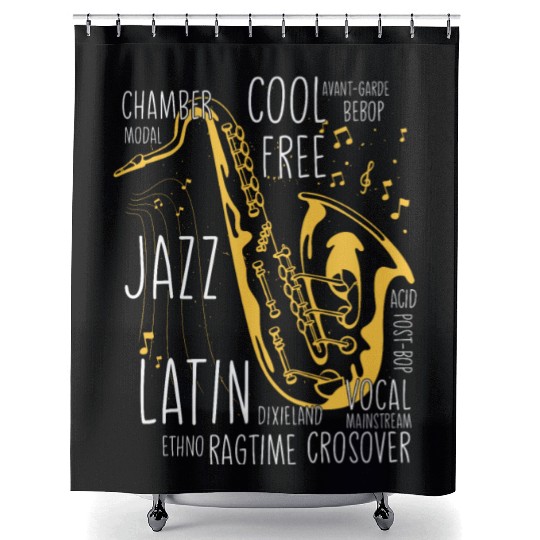 Novelty Music Mainstreams Ragtime Song Tone Shower Curtains