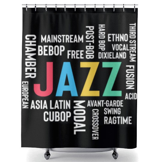 Novelty Music Mainstreams Ragtime Song Tone Shower Curtains