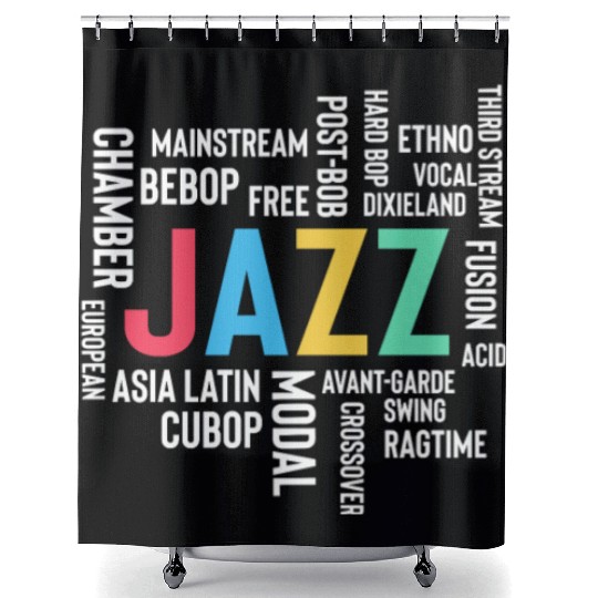 Novelty Music Mainstreams Ragtime Song Tone Shower Curtains