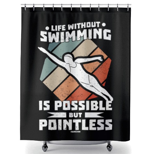 To swim Shower Curtains