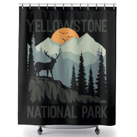 YStone National Park Mountains Wilderness Shower Curtains