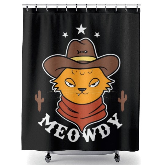 Meowdy Shower Curtains
