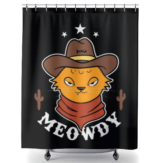 Meowdy Shower Curtains