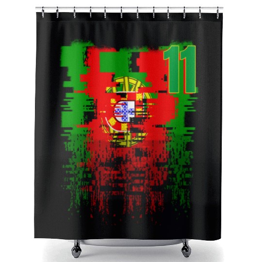 Portugal Soccer team Jerseys Portugal team 2022 nu Shower Curtains