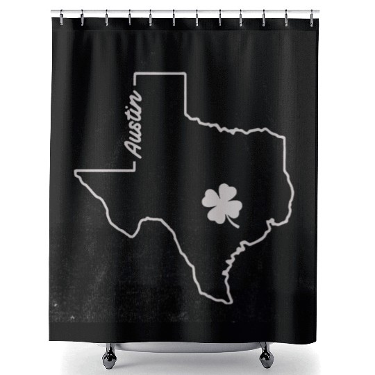 AUSTIN TEXAS SAINT Shower Curtains