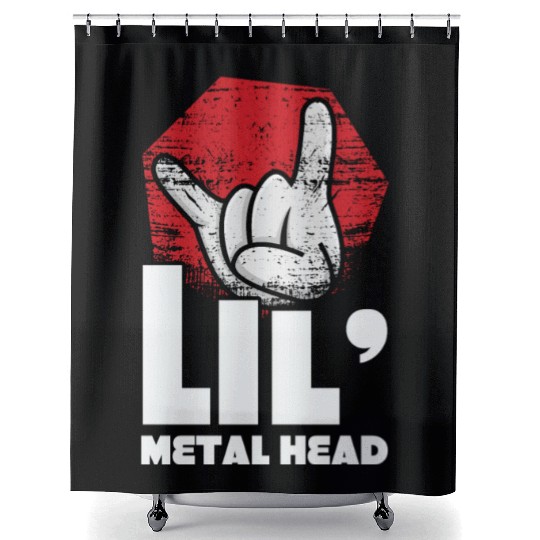 Rock Sign Rock Hand Little Metal Kid Music Lover Shower Curtains