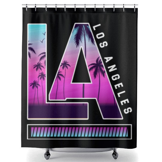 Los Angeles LA California Gift Shower Curtains
