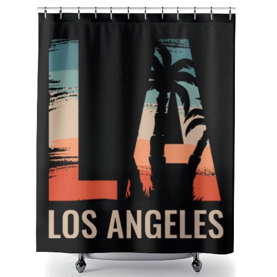 Los Angeles LA California Gift Shower Curtains